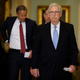Senate Minority Leader Mitch McConnell (R-KY) arrives for a news conference following the weekly Senate Republican policy luncheon at the U.S. Capitol on March 29, 2022, in Washington, DC.